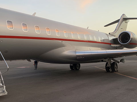 Fixed-wing air ambulance aircraft used for international medical repatriation